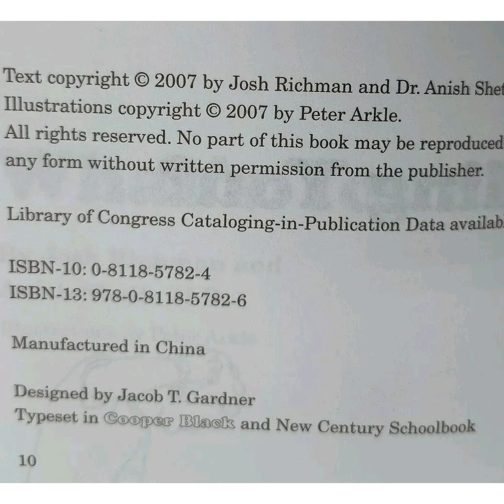 What's Your Poo Telling You? Anish Sheth Josh Richman Hard Book SEE BB20.1GU3145